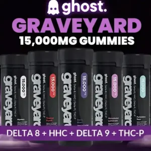 Ghost - Graveyard D8 | HHC | D9 | THCP Gummies - 15,000mg | Berry Blast