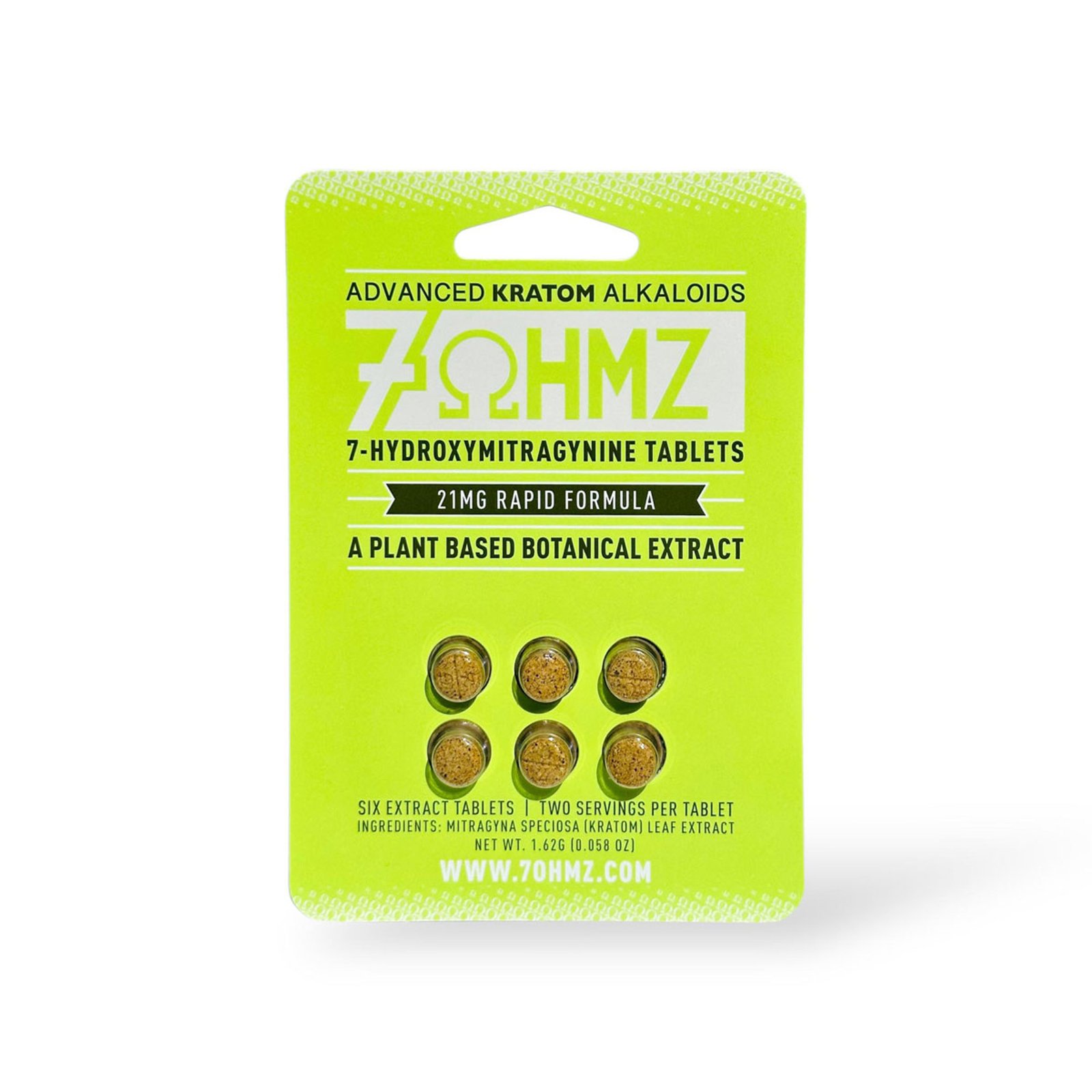 7OHMZ Kratom 7-hydroxymitragynine Extract Tablets 21mg