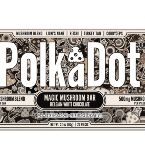 Polka Dot Cookies & Cream Swirl Chocolate Bar