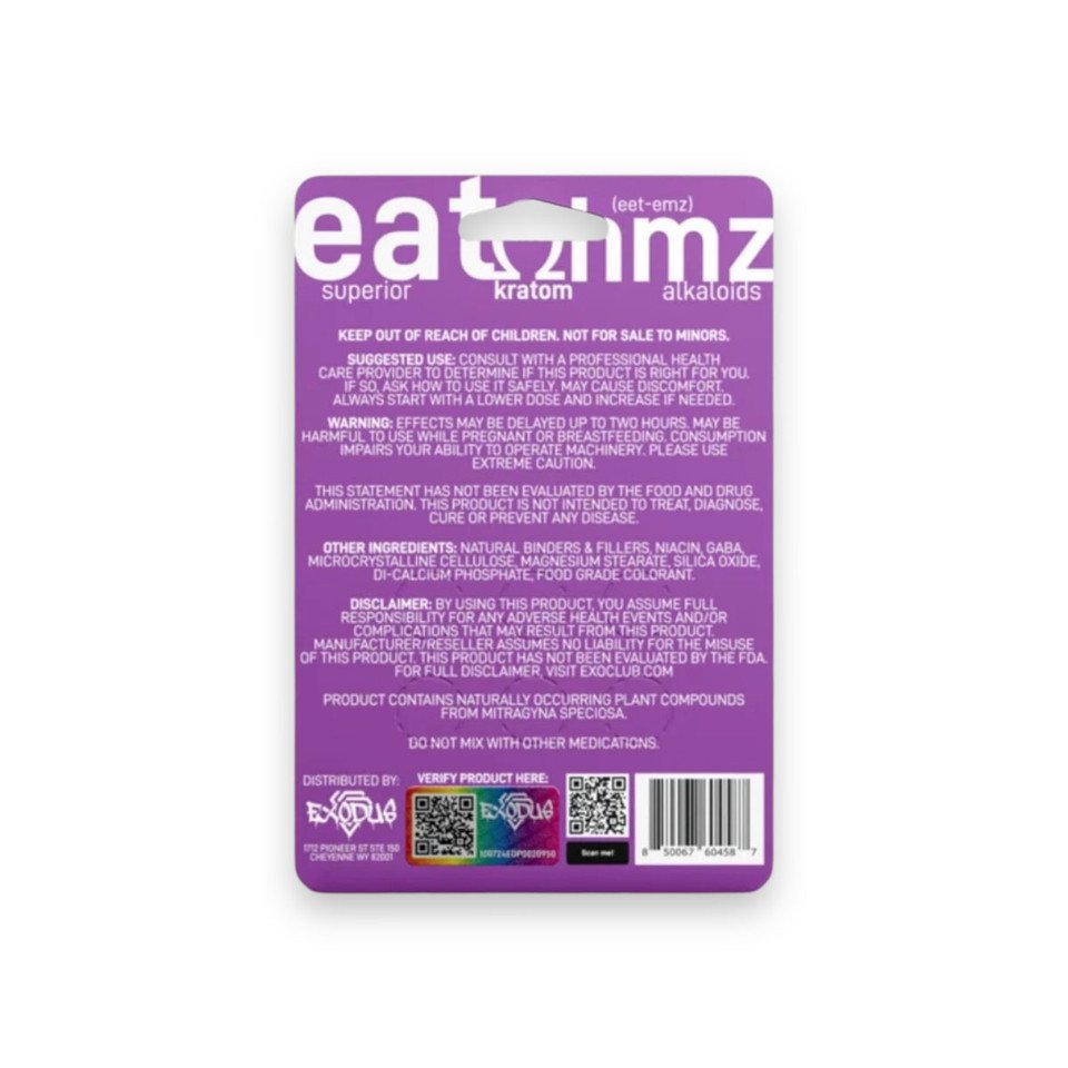 Eat OHMZ Kratom Extract Purple 7-OH+8-OH+Red-OH 30mg Per Tablet - Image 2