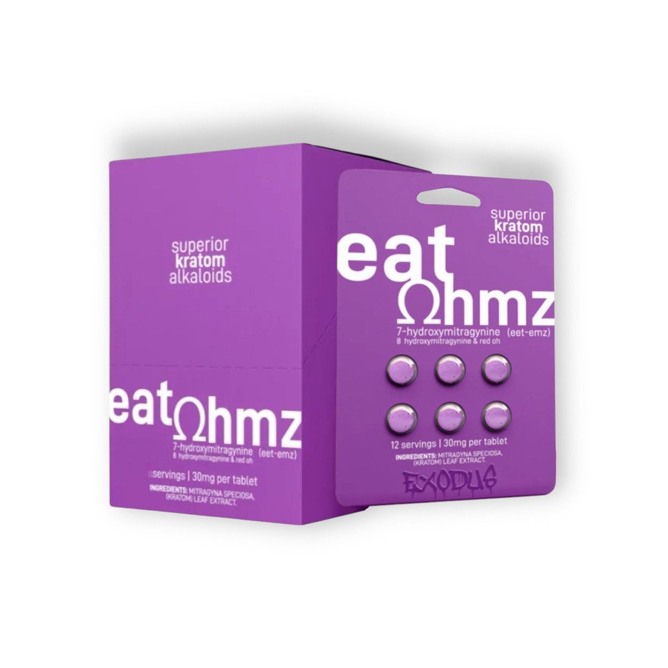 Eat OHMZ Kratom Extract Purple 7-OH+8-OH+Red-OH 30mg Per Tablet - Image 3