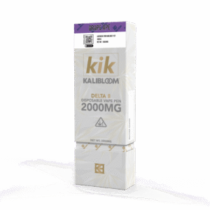 Kalibloom Kik Delta 8 THC Disposable Vape | 2 Gram | 2000MG |	Grape Ape - Sativa