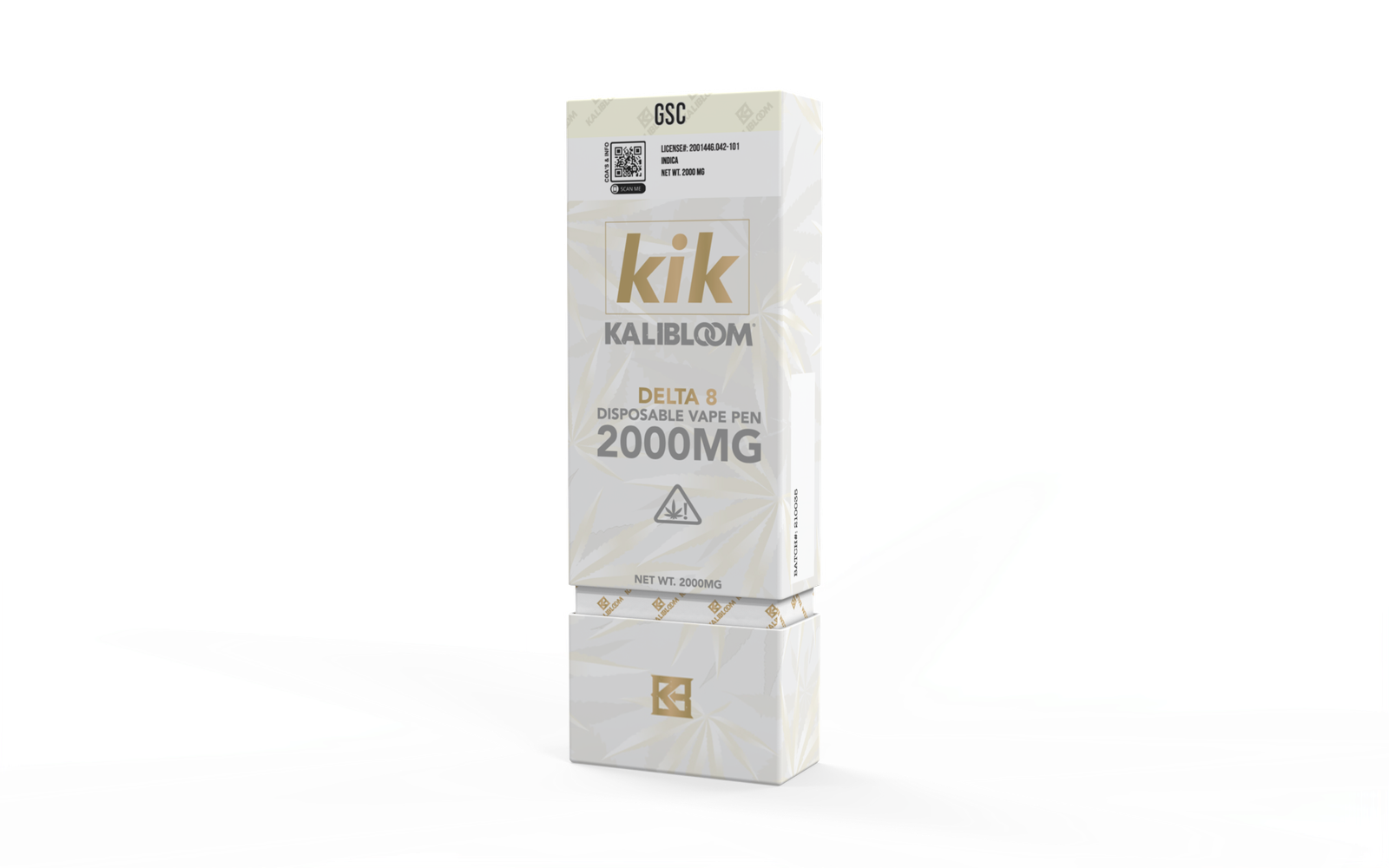 Kalibloom Kik Delta 8 THC Disposable Vape | 2 Gram | 2000MG | Girl Scout Cookies - Indica