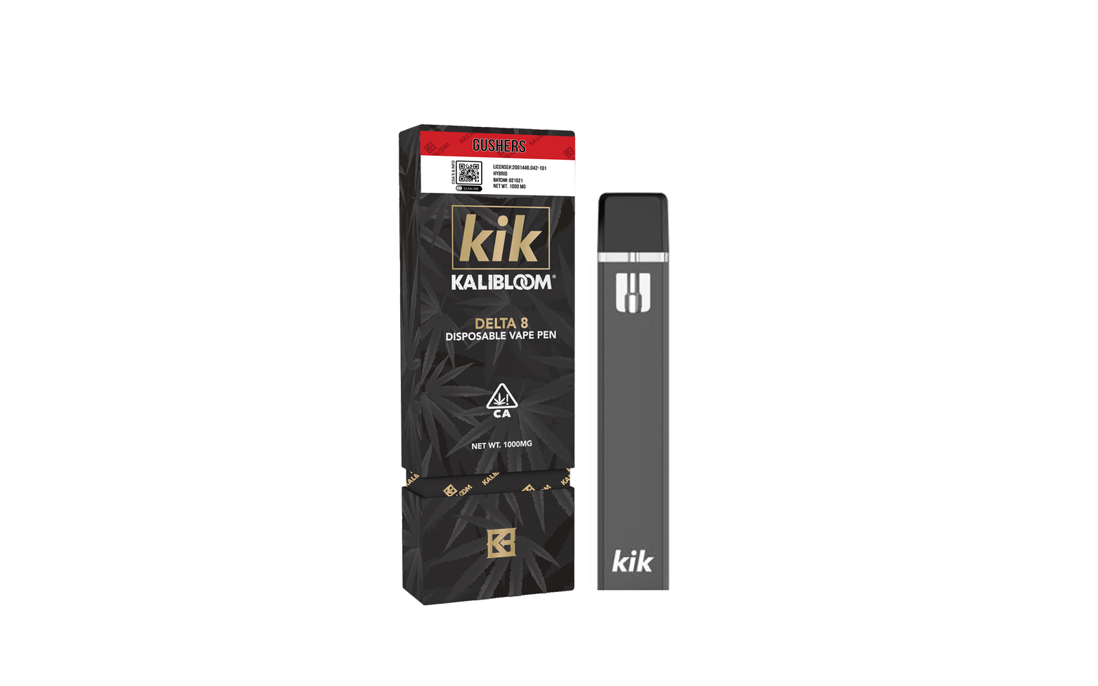 Kalibloom Kik Delta 8 THC Disposable Vape | 1 Gram | 1000MG | Gushers - Hybrid