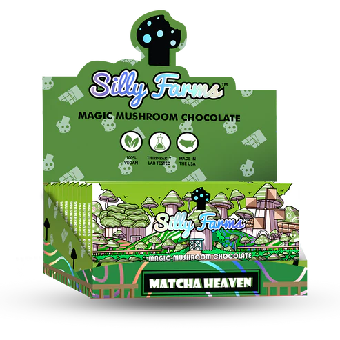 MATCHA HEAVEN Magic Mushroom Chocolate bar