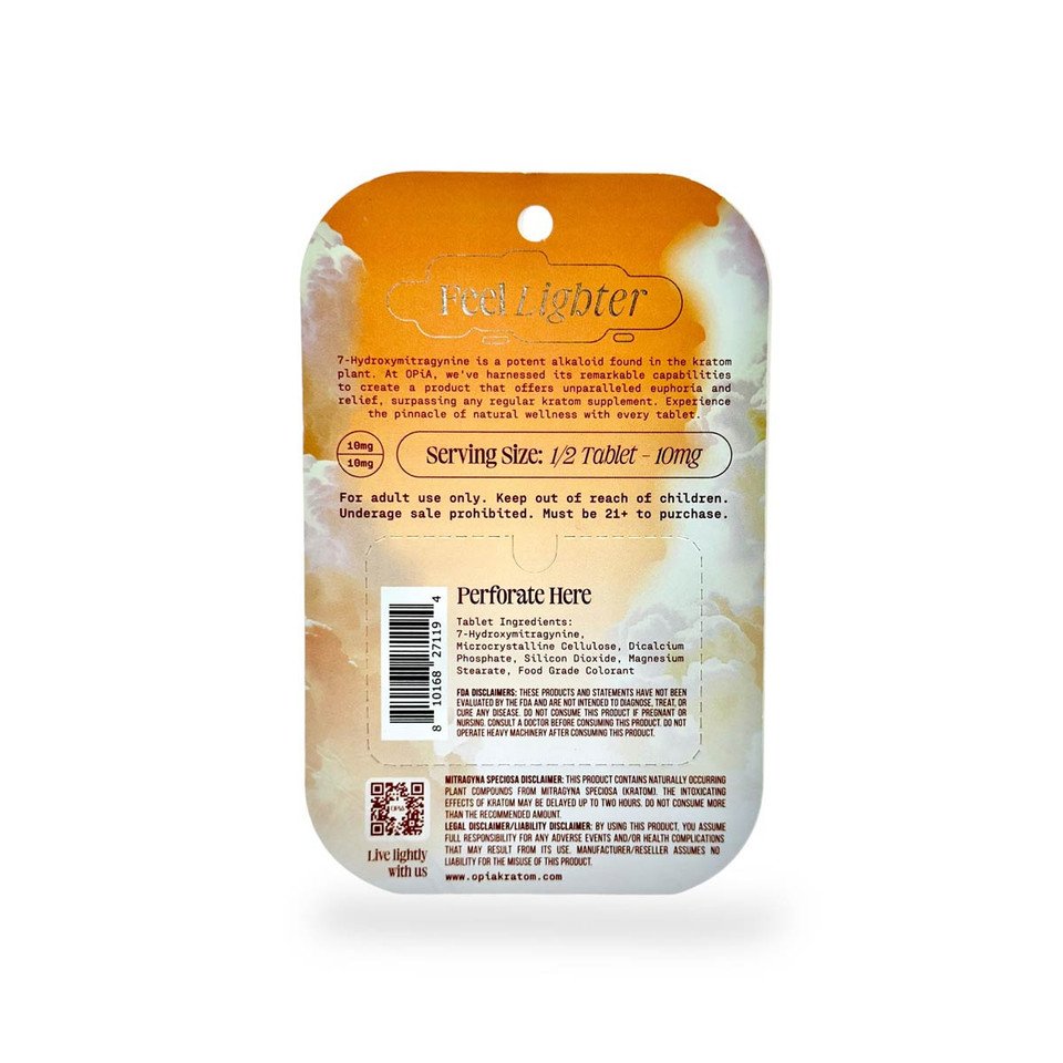 Opia 7 Hydroxymitragynine Chewable Tablets Classic 80mg (4ct) - Image 2