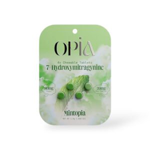 Opia 7 Hydroxymitragynine Chewable Tablets Mintopia 80mg (4ct)