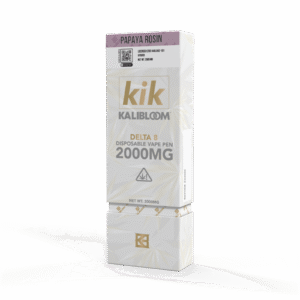 Kalibloom Kik Delta 8 THC Disposable Vape | 2 Gram | 2000MG |	Papaya Rosin - Hybrid