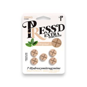 In StockPress'd Add to Wish List Press'D Kratom 7 Hydroxymitragynine Extra Strength Tablets Original 40mg (5ct)