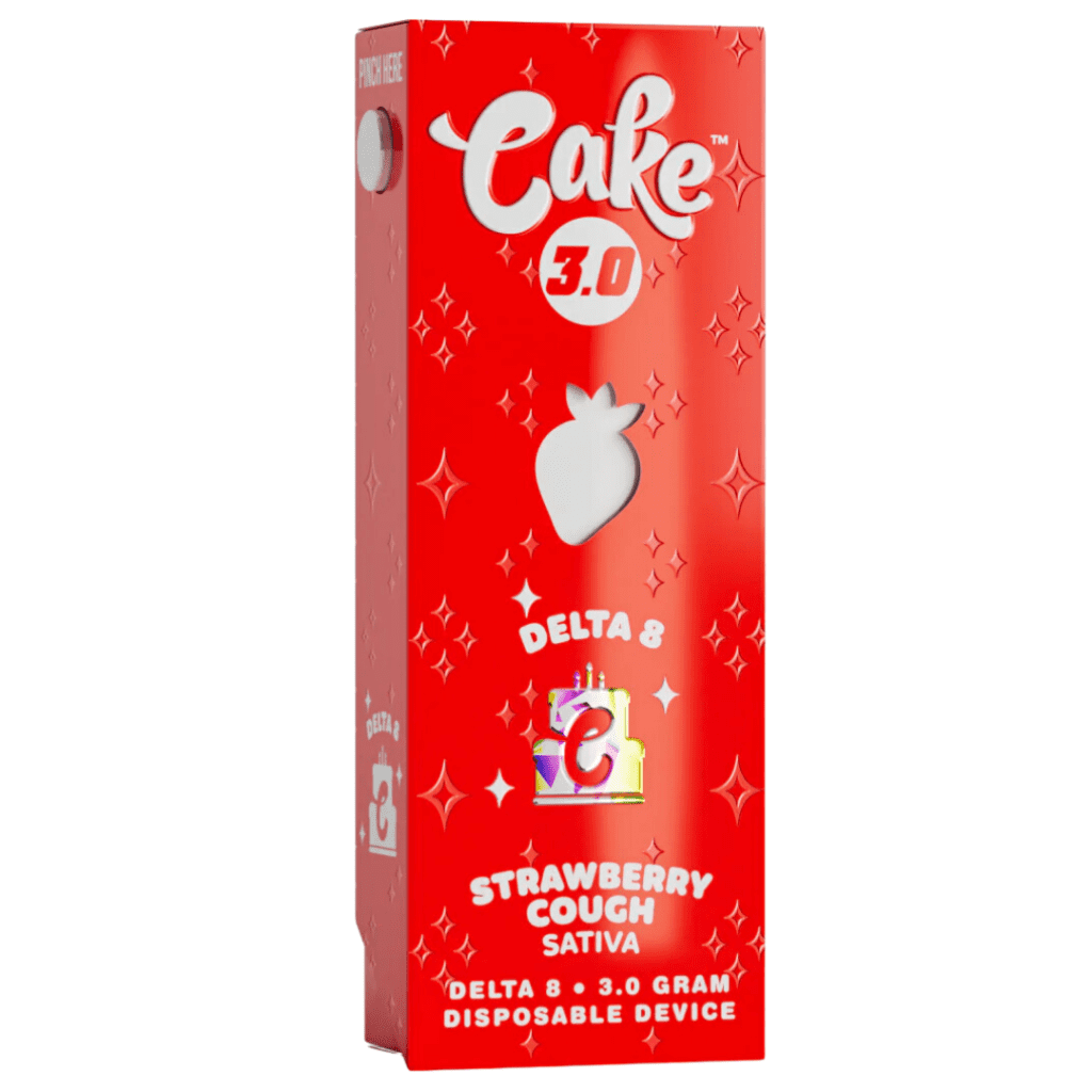Cake Delta 8 Disposable 3G | 3.0 | Strawberry Cough (Sativa)