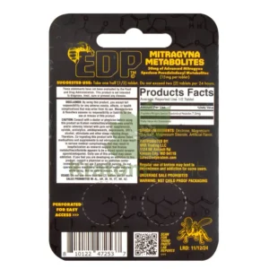 EDP 7OH 7-hydroxymitragynine Kratom Extract Tablets 20mg Per Tablet (2ct)