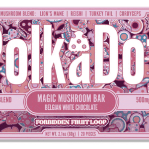 Polka Dot Forbidden Fruit Loop Chocolate Bar