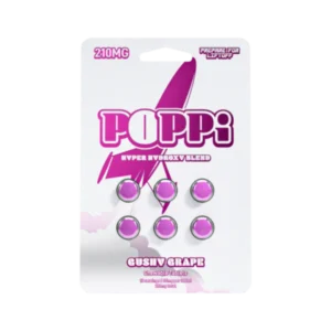 Poppi 6ct 7OH Tabs Gushy Grape 35mg Per Tablet