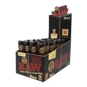 RAW Black King Size Cones 3pk