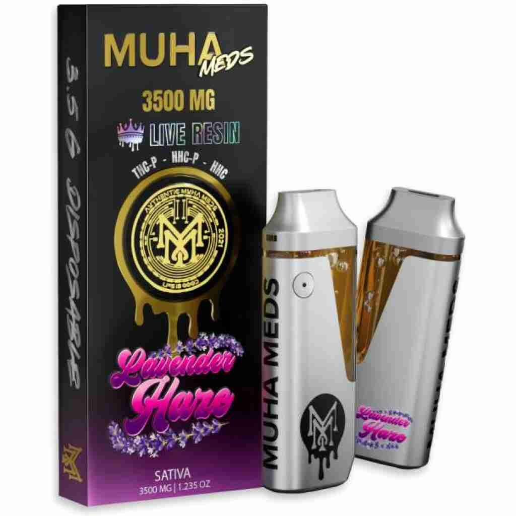 Muha Meds THCP Live Resin Disposable 3.5g | Lavender Haze | Sativa