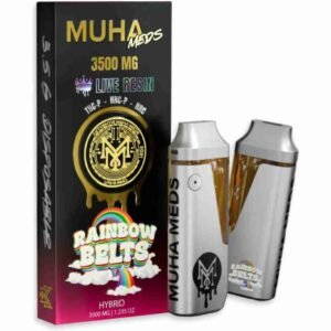 Muha Meds THCP Live Resin Disposable 3.5g | Rainbow Belts | Hybrid