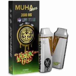 Muha Meds THCP Live Resin Disposable 3.5g | Venom OG | Hybrid