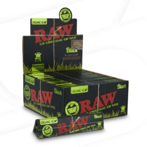 RAW Black King Size Slim Organic Hemp Rolling Papers