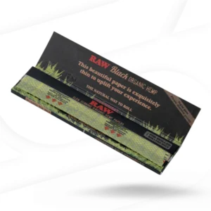 RAW Black King Size Slim Organic Hemp Rolling Papers