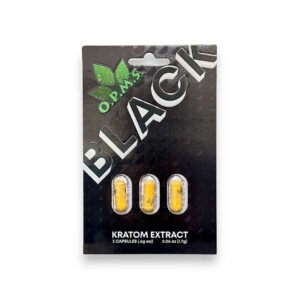 OPMS Black Kratom Extract Capsules (3ct)
