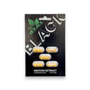 OPMS Black Kratom Extract Capsules (5ct)