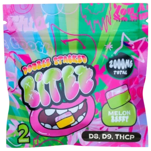 BITEZ - Delta-8 + Delta-9 + THCP 2000MG Gummies - Melon Berry (60ct)