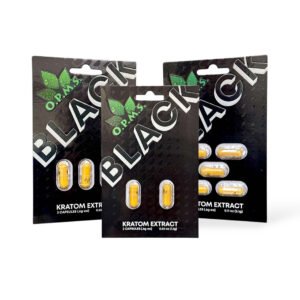 OPMS Black Kratom Extract Capsules (2ct)