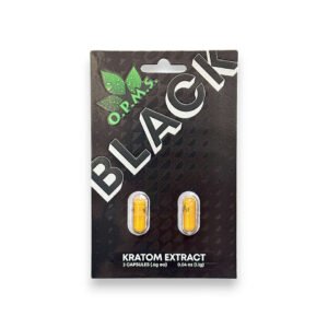OPMS Black Kratom Extract Capsules (2ct)