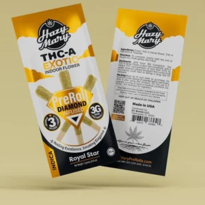 Royal Star | Indica | Diamond Infused Pre-Rolls | 3PK