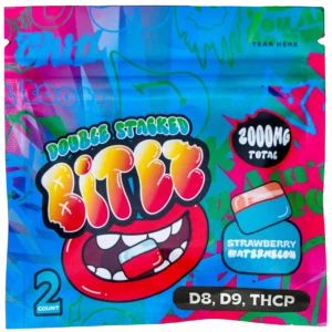 BITEZ - Delta-8 + Delta-9 + THCP 2000MG Gummies - Strawberry Watermelon (60ct)