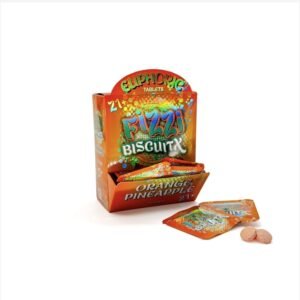 Fizzy Biscuit Mushroom 1ct pack, 30pc in a display box (Orange Pineapple)