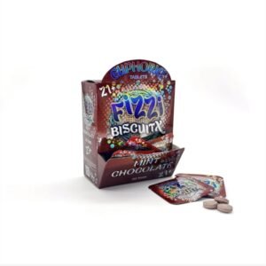 Fizzy Biscuit Mushroom 1ct pack, 30pc in a display box (Mint Chocolate)