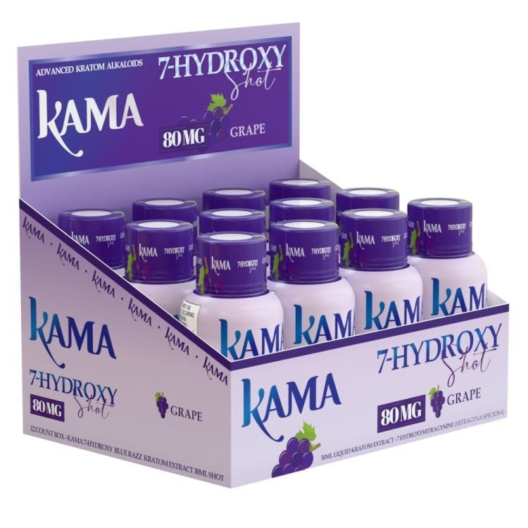KAMA 7-HYDROXY KRATOM SHOTS 80MG (Grape)
